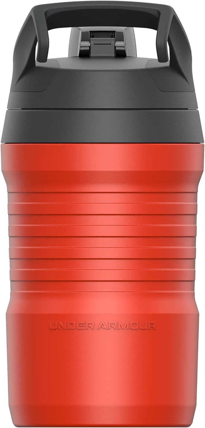 Under Armour Sports Water Jug, 32 oz Insulated Water Bottle w/Handle, Fence Hook, Leak Resistant, Baseball, Football & More