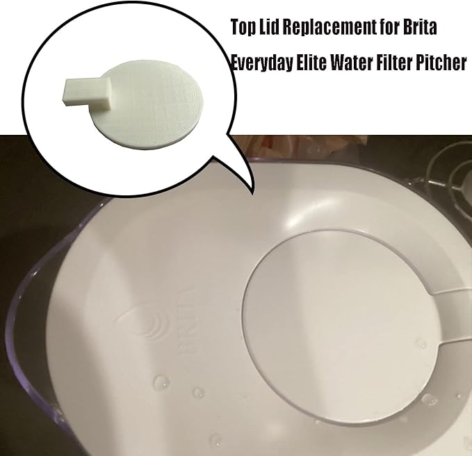 Replacement Lid for Brita Pitchers,Top Lid Replacement Accessories for Brita Everyday Elite Water Filter Pitcher,White