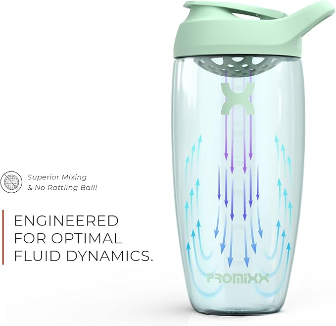 Promixx PURSUIT Protein Shaker Bottle – Premium Sports Blender Bottles for Protein Mixes and Supplement Shakes – Easy Clean, Durable Protein Shaker Cup