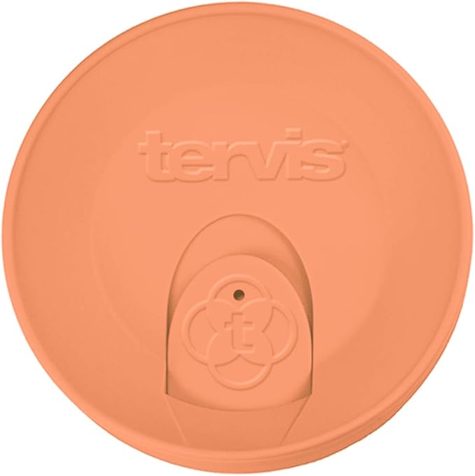 Tervis Travel Lid Made in USA Double Walled Insulated Tumbler Travel Cup Keeps Drinks Cold & Hot, Fits 16oz Tumblers, Citrus Sunrise