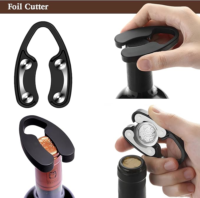 Wine Opener, Wing Corkscrew Wine Opener,Easy to Use, Sturdy Durable Manual Corkscrew (Bronze)