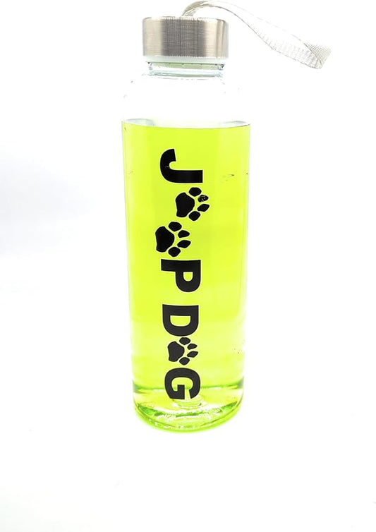 JeepDog Reusable 500 ml (16.9 oz) Clear Plastic Water Bottle by Townsend Products. Great Gift For Fun Loving JEEP or Dog Lovin' People and Dogs! Perfect for Camping, Hiking & Dog Walks.