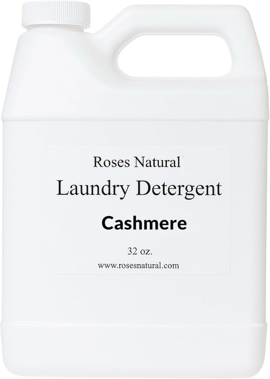 Plant-Based Liquid Laundry Detergent, 32 Fl Oz, Multiple Scents, HE Compatible (Cashmere)