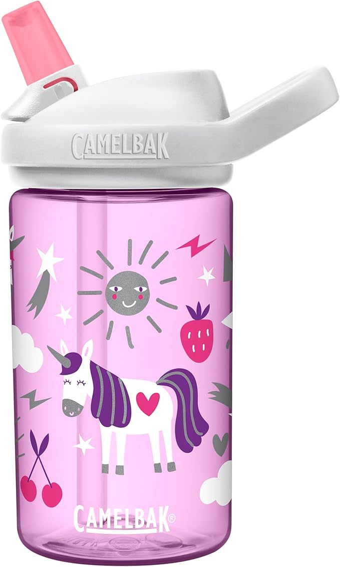 CamelBak Eddy+ 14oz Kids Water Bottle with Tritan Renew – Straw Top, Leak-Proof When Closed