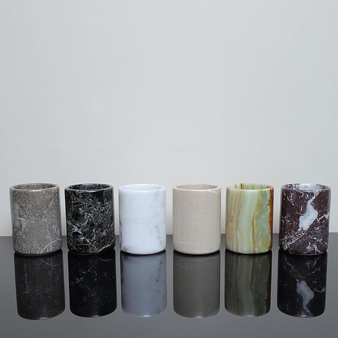 Marble Wine Chiller- Premium Wine Chiller Bucket- Perfect Wine Bottle Chiller- Keep Your Champagne Chiller and Safe- Easily Holds 750ml Bottle - Wine Cooler (Red Ziarat)