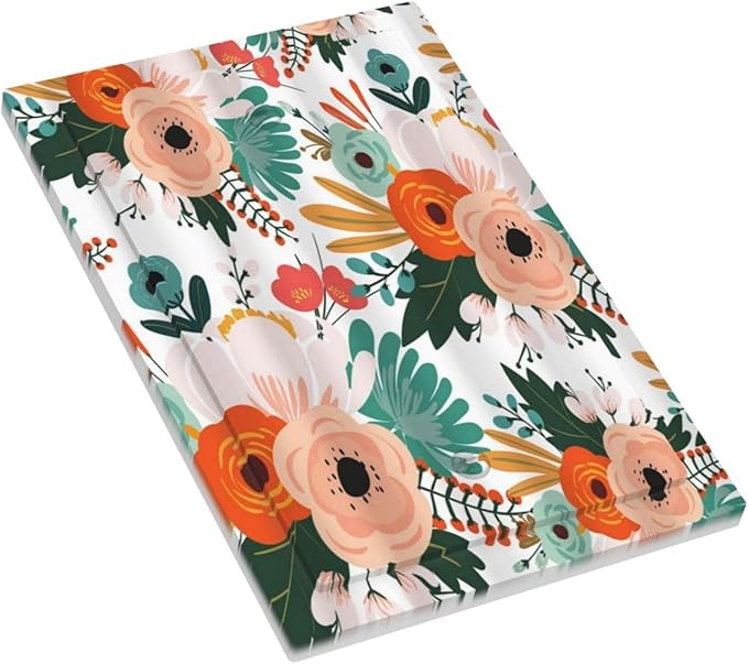 Rustic Floral Boho Colorful Flower Country 1 Gang Light Switch Covers No Device Wall Plate Decorative Blank Switchplate Electrical Faceplate for Farmhouse Bathroom Bedroom Decor