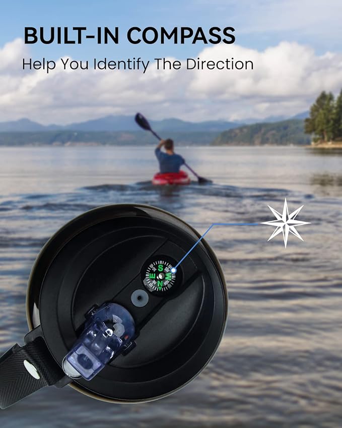 SurviMate 0.01μm Ultra-Filtration Filtered Water Bottle, Portable Water Filter Bottle with 4-Stage Filtration for Survival, Camping, Hiking, Backpacking, Drinking, Emergency