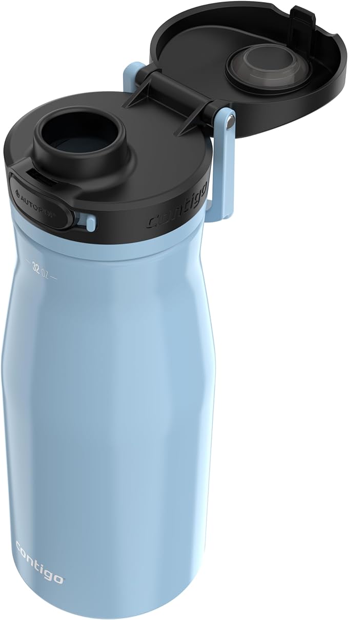 Contigo Jackson Water Bottle, 32 oz, Glacier