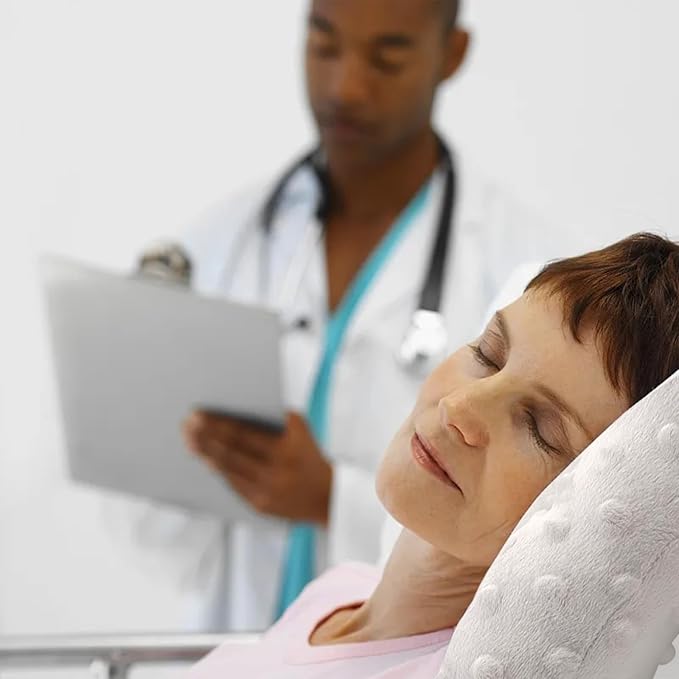 Piercing Pillow, Ear Hole Piercing Pillows, O-Shaped Side Sleeping Pillow, Ear Protector Pillow for Ear Pain, Piercing, CNH, Pain Relief Sleeping, Pressure Sore, Minky Dot(Gray), Small