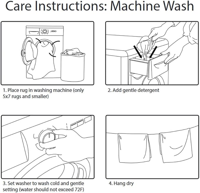 Machine Washable Modern Solid Design Non-Slip Rubberback 2x5/2x3 2PCS Set Traditional Runner Rug/Area Rug for Hallway, Kitchen, Entryway, Bathroom, 2 Piece Set - 20" x 59" / 2'3" x 3', Gray