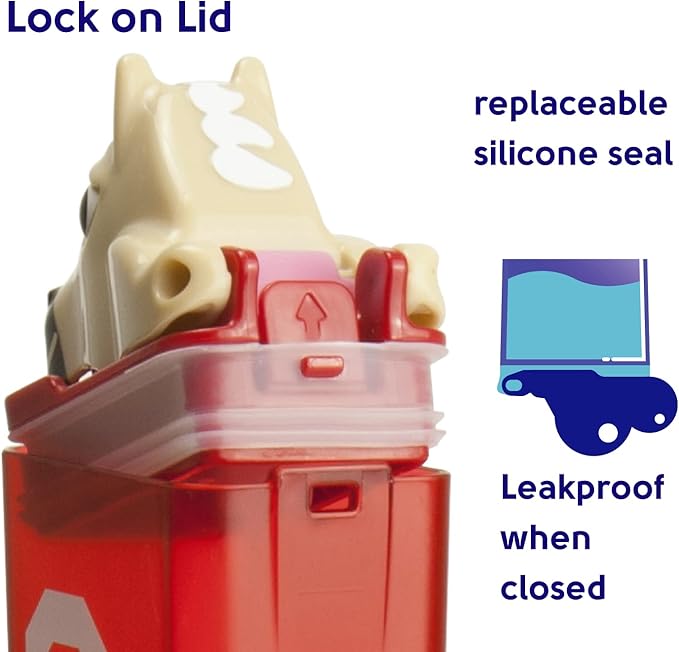 Reusable Water Bottle | Officially Licensed NCAA Sports Bottle | BPA Free | Dishwasher Safe | Boomer & Sooner Mascot | 12 oz Drink in the Box - The University of Oklahoma