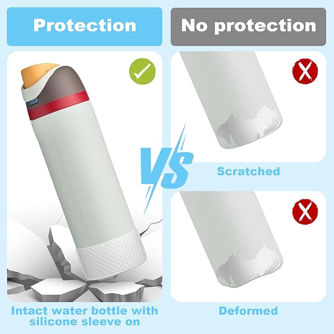 Silicone Boot for Owala Water Bottle 24 oz 32 oz 40 oz, Anti-Slip Protective Sleeve for FreeSip/Twist/Flip Stainless Steel Water Bottles Accessories