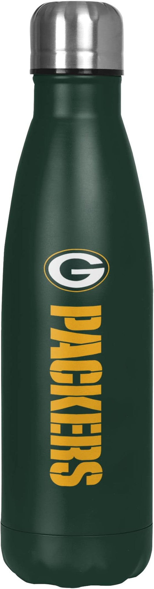FOCO NFL unisex-adult NFL Team Logo Wordmark Chill Water Bottle