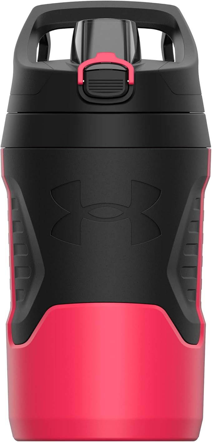 Under Armour Sports Water Jug, 32 oz Insulated Water Bottle w/Handle, Fence Hook, Leak Resistant, Baseball, Football & More