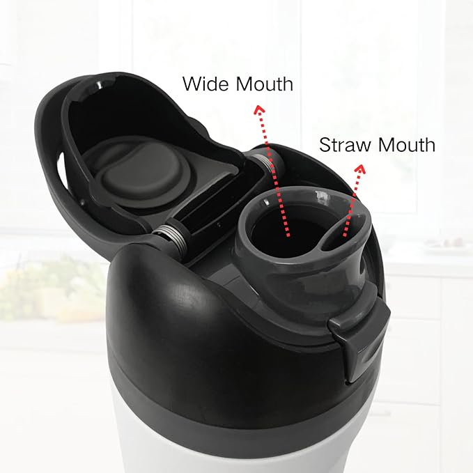 Replacement Cap for Owala Freesip, One Button Water Bottle Top Replacement Cap Compatible with Owala Cup, Replacement Accessories for Owala Free Sip 16oz 24oz 32oz 40oz, BPA-Free No Leak, Black