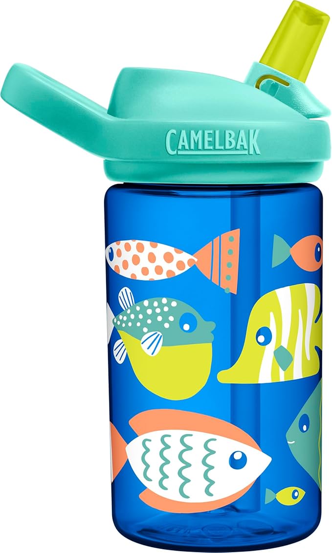 CamelBak Eddy+ 14oz Kids Water Bottle with Tritan Renew – Straw Top, Leak-Proof When Closed - Limited Edition Colors
