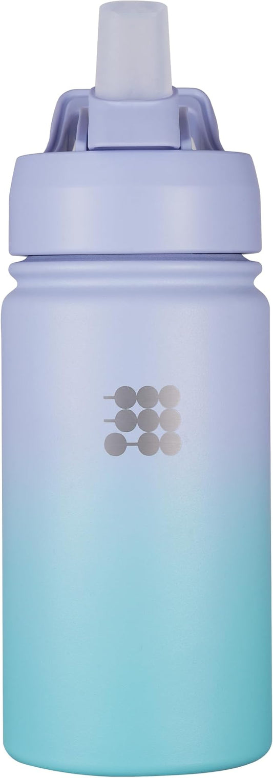 Cubitt Kids Water Bottle 14 oz with Straw Lid, Insulated Stainless Steel, Double Walled Tumbler Travel Cup, Thermo Mug, Leak Proof, Cold for up to 24 hours, Hot for up to 12 hours