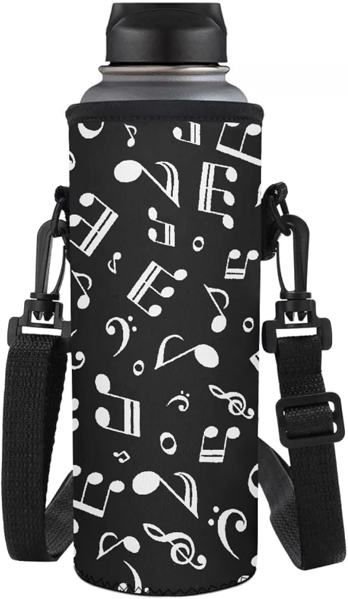 Jndtueit Basketball Water Pouch Holder, Soccer Bottle Cooler Cover Holder Strap for Outdoor Sports Gym Camping Walking