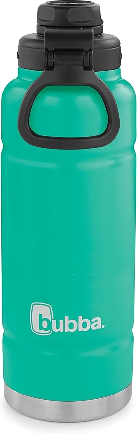 Bubba Trailblazer 40oz Vacuum-Insulated Stainless Steel Water Bottle with Leak-Proof Lid, Keeps Drinks Cold up to 38 Hours or Hot up to 10 Hours, Rock Candy