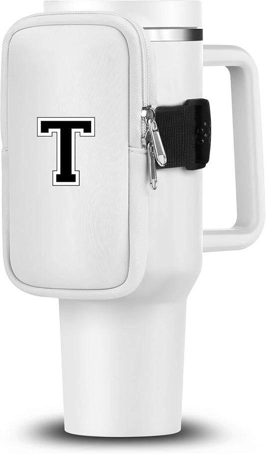 Mini Water Bottle Pouch for Stanley-Tumbler pouch with Zipper Pocket, Stanley pouch, Insulated Mug pouch, Tumbler carry holder pouch, Travel mug pouch | Waterproof