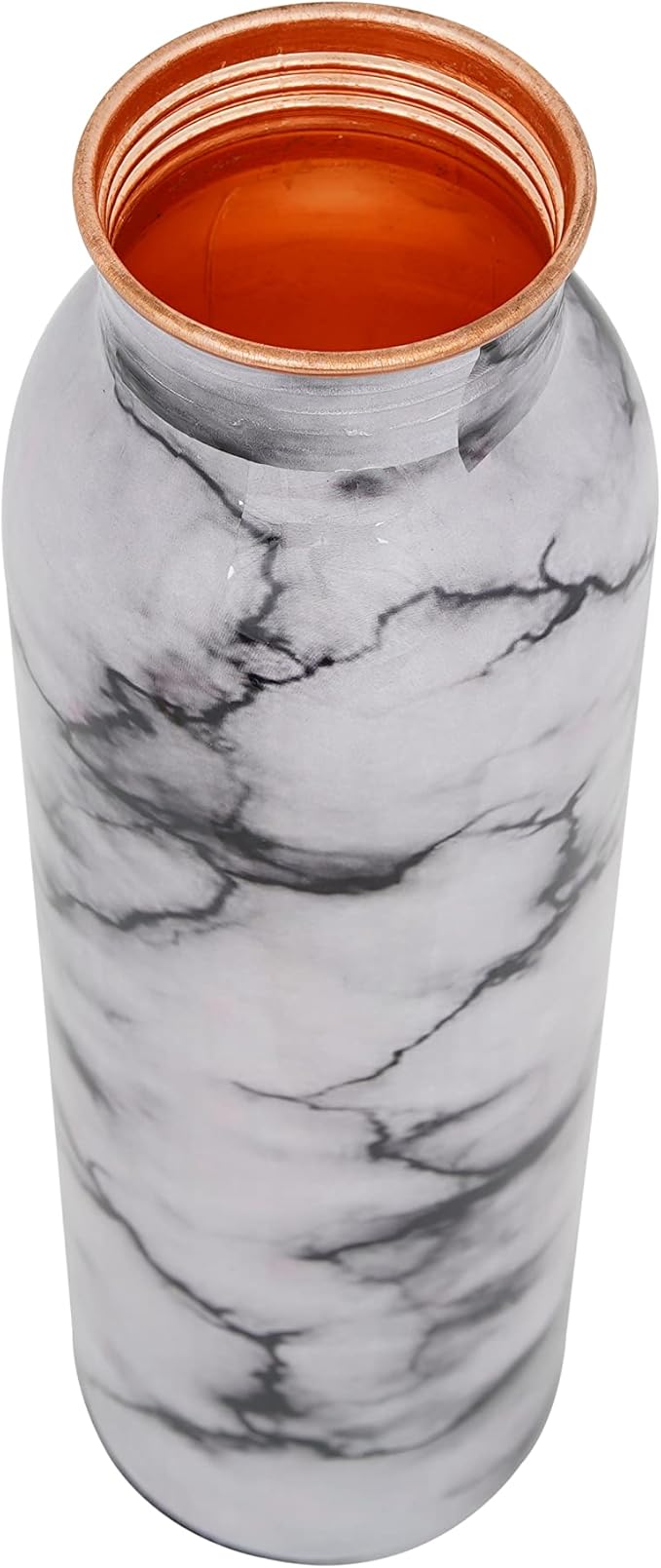 Craft Trade Copper Water Bottle 32 Oz Extra Large Ayurvedic Pure Copper Vessel For Drinking - Leak Proof Joint Less Indian Ayurveda Health Benefit Water Bottle For Office, Gym Hotel and Sports