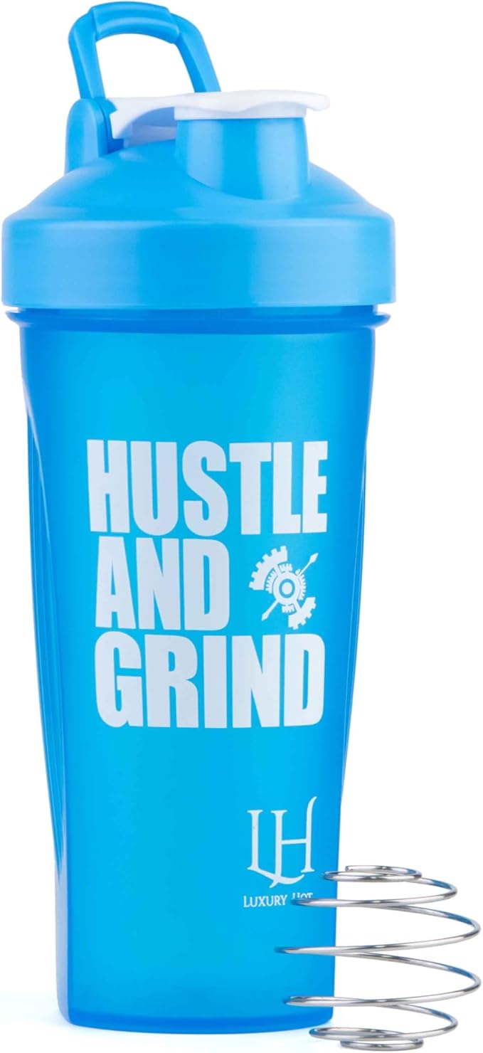 Best Shaker Bottle Perfect for Protein Shakes and Pre Workout - Protein Shaker Bottle with Wire Whisk Ball- Leak-Proof, BPA-Free, Durable Mixer Cup for Smooth Protein Mixes- [5 Pack]