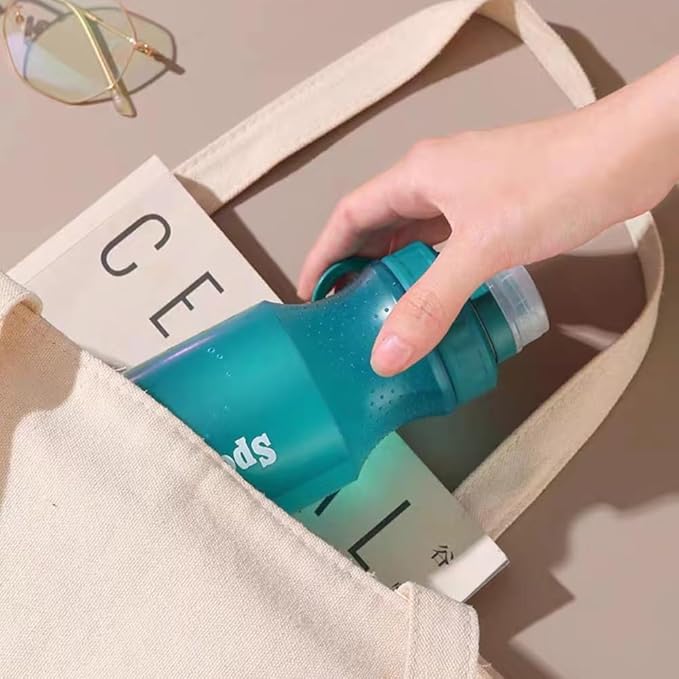 Kids Water Bottle, Sports Water Bottle, Plastic Water Bottle,BPA-Free,Leak-Proof, Reusable Water Bottle for School, Outdoor,Gym, Running, Hiking (Blue(13OZ))