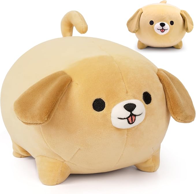 Dog Plush Pillow,15Inch Cute Big Dogs Stuffed Animal Toy,Soft Sleep Hugging Pillow,Dog Plushies Doll Toy Gift for Kids Girlfriend Boys