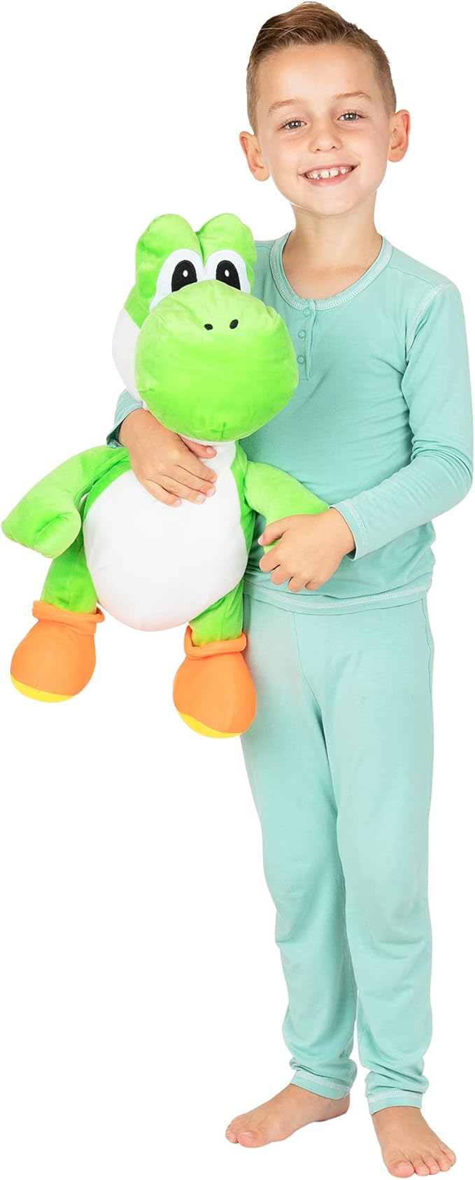 Franco Kids Bedding Super Soft Plush Cuddle Pillow Buddy, One Size, Mario Yoshi