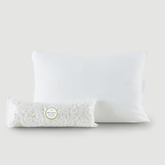 Sijo Premium Adjustable Bed Pillow, Lasting Cooling Surface, Shredded Memory Foam Pillows, Medium Firm, Perfect for Back, Side and Stomach Sleeper (King)