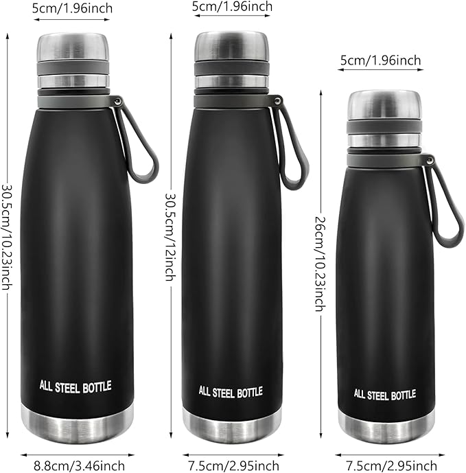 37oz Thermos for Hot and Cold Drinks, Coffee Thermos Water Bottle, Wide Mouth Thermal Cups- Leakproof Stainless Steel Insulated Thermos - Commute, Travel, and Picnic Friendly