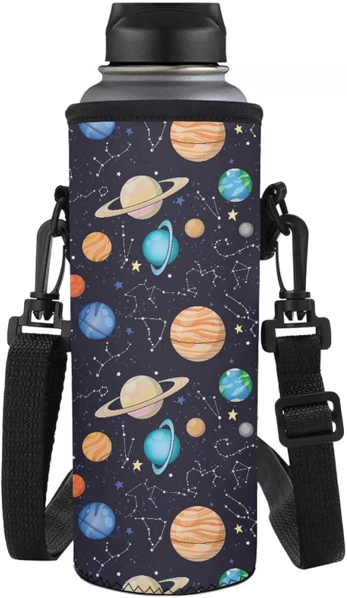 Jndtueit Basketball Water Pouch Holder, Soccer Bottle Cooler Cover Holder Strap for Outdoor Sports Gym Camping Walking