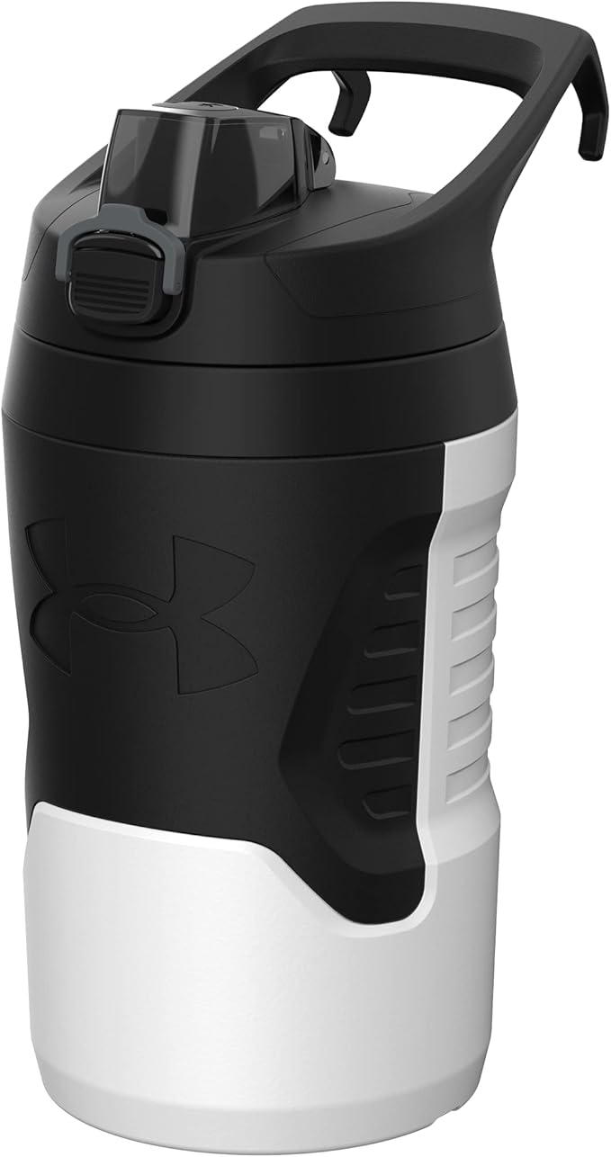 Under Armour Sports Water Jug, 32 oz Insulated Water Bottle w/Handle, Fence Hook, Leak Resistant, Baseball, Football & More