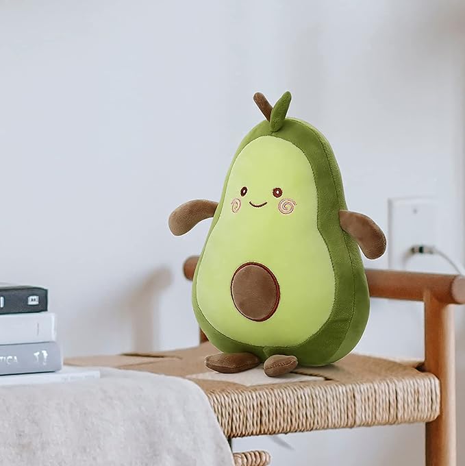 Niuniu Daddy Avocado Stuffed Animal 11.5 inch Plushies Squishy Snuggle Plush Toys Soft Kawaii Food Shaped Plushie Fruit Series Hugging Pillow for Kids/Toddlers/Teen
