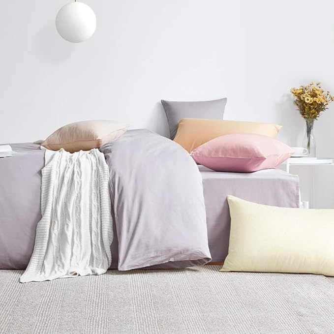 Toddler Pillowcase Set of 2 PC 600 TC 100% Egyptian Cotton Toodler 14x20 Inch Small Travel Pillow Case Envelope Closer Decorative Soft Cozy Travel Kids Nursery Preschool Pillow Cases, Ivory Solid