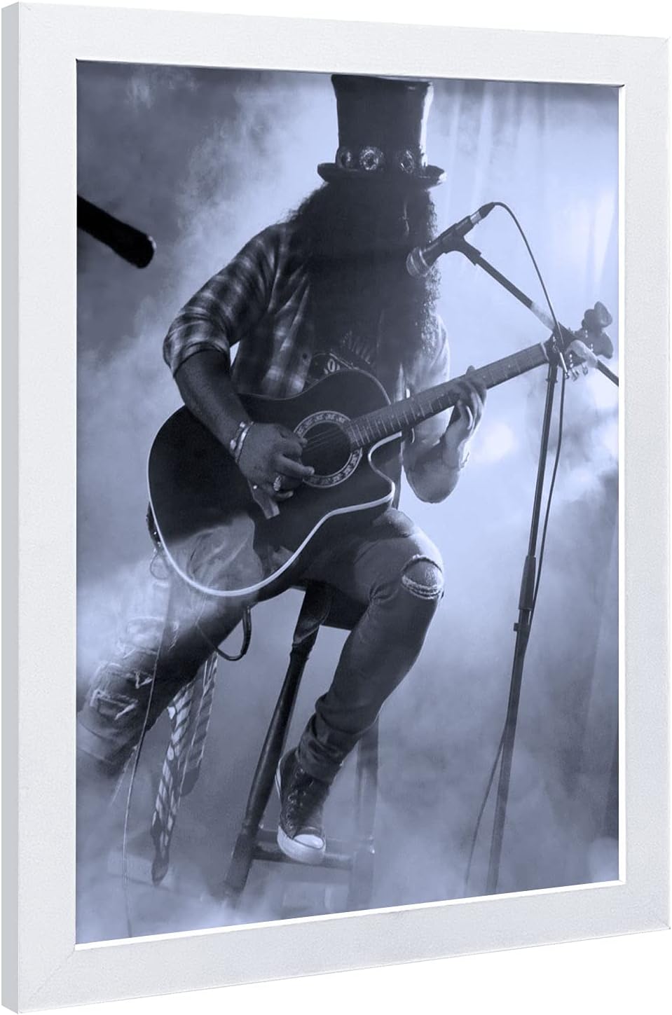 VCK 24x36 Inch Solid Wood Poster Frames with Wall Mounting Hanging Picture Frame White 3 Pack