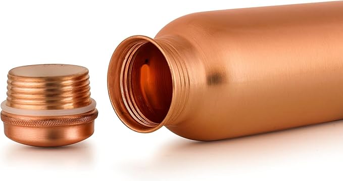 EcoLife Hydration Copper Bottle - Stay Refreshed with 900ml Capacity, 7X7X27 CM
