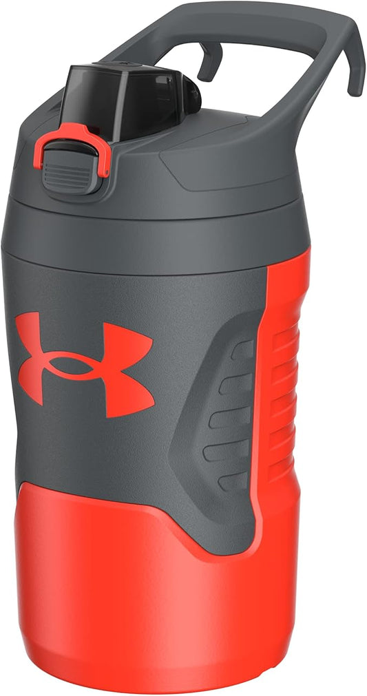 Under Armour Sports Water Jug, 32 oz Insulated Water Bottle w/Handle, Fence Hook, Leak Resistant, Baseball, Football & More