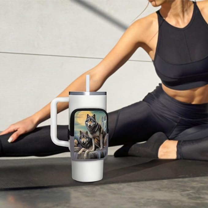 Cup Carrier Pouch Water Bottle Pouch for Stanley Accessories