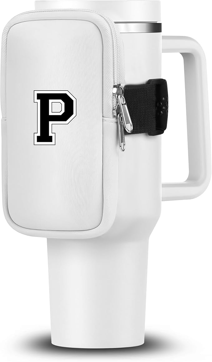 Mini Water Bottle Pouch for Stanley-Tumbler pouch with Zipper Pocket, Stanley pouch, Insulated Mug pouch, Tumbler carry holder pouch, Travel mug pouch | Waterproof