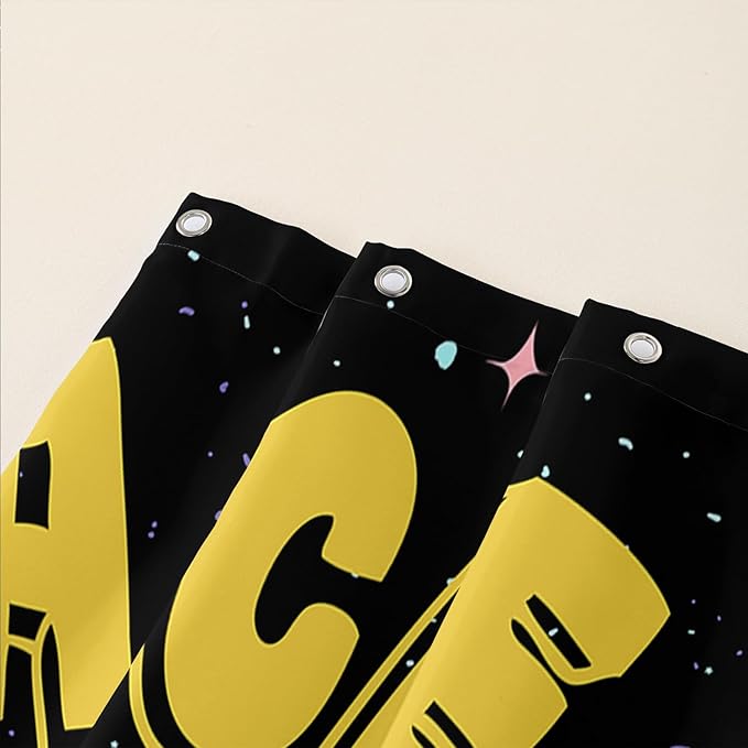 AILONEN Kawaii Cat Shower Curtains,Galaxy Aerospace Cat Bath Curtain for Bathroom,Outer Space Polyester Waterproof with 12 Plastic Hooks 60" W*72" H