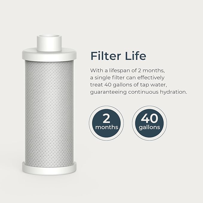 PureSip Filter Replacement Vita Water Bottle(2 Pack)