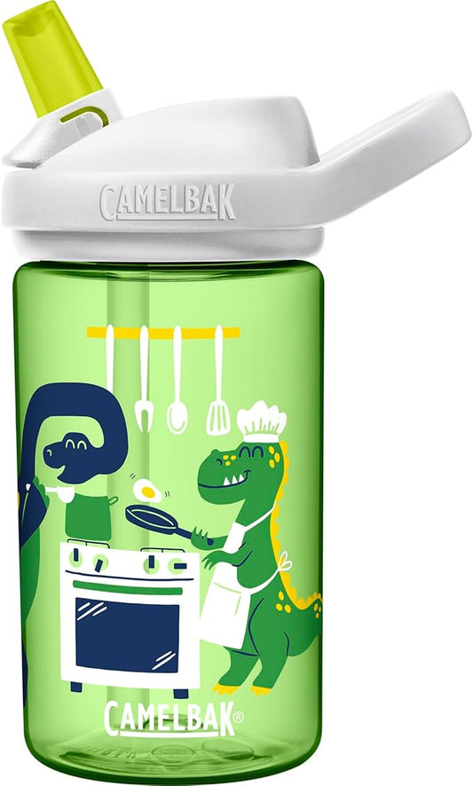 CamelBak Eddy+ 14oz Kids Water Bottle with Tritan Renew – Straw Top, Leak-Proof When Closed - Limited Edition Colors