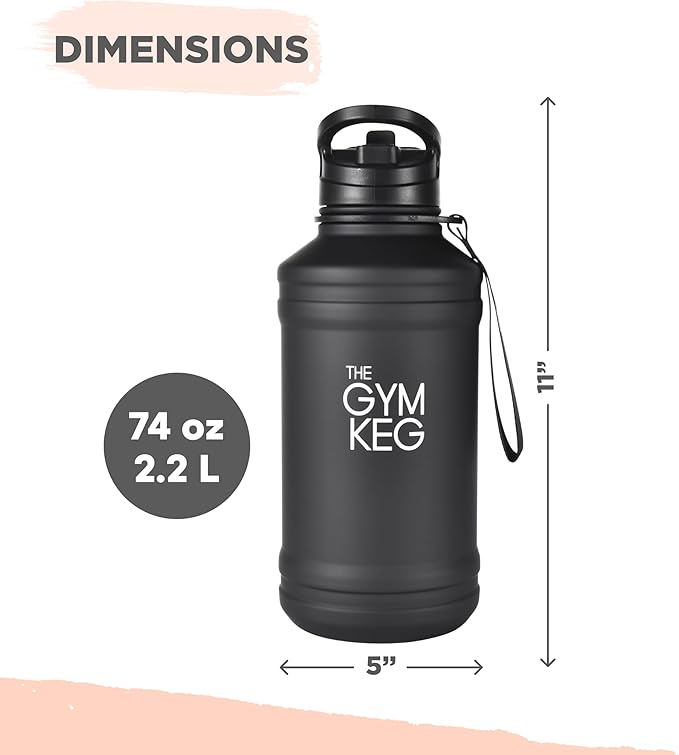 THE GYM KEG Stainless steel water Bottel_ Keg Stainless Steel Bottle - Leak-Proof, Insulated Beverage Container for Hot & Cold Drinks - Durable, Versatile & Kid-Safe - New