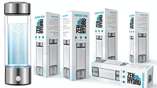 Generic ZenHydro Fusion: Portable Hydrogen Water Bottle - Antioxidant Rich, Ultra-Pure Hydration, Eco-Friendly Design, USB Rechargeable - Enhance Wellness & Hydration On-The-Go