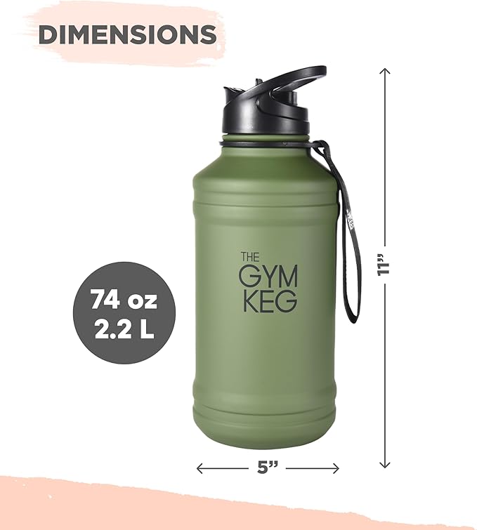 THE GYM KEG Stainless steel water Bottel_ Keg Stainless Steel Bottle - Leak-Proof, Insulated Beverage Container for Hot & Cold Drinks - Durable, Versatile & Kid-Safe - New