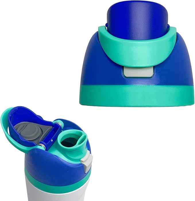 Replacement Cap for Owala Freesip, One Button Water Bottle Top Replacement Cap Compatible with Owala Cup, Replacement Accessories for Owala Free Sip 16oz 24oz 32oz 40oz, BPA-Free No Leak, Deep Blue