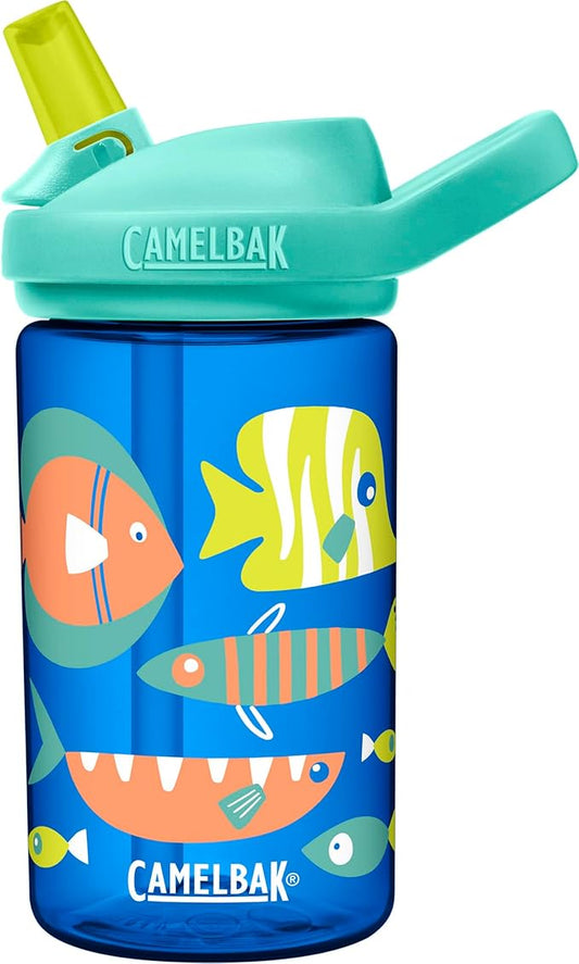 CamelBak Eddy+ 14oz Kids Water Bottle with Tritan Renew – Straw Top, Leak-Proof When Closed - Limited Edition Colors