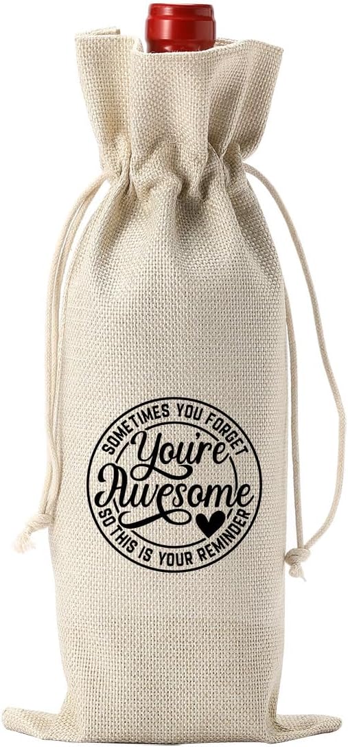 PKW Gifts for Bestie Wine Bag, Gift Ideas Wine Bag for Friends Bestie, Best Friends Wine Gift Bag, Thanksgiving Christmas Friendship Gift Wine Bag for Friends Coworker Bestie