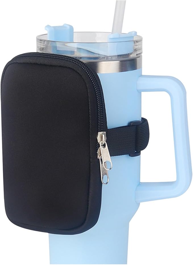 Water Bottle Pouch for Stanley, Running Water Bottle Handheld Caddy Compatible With Stanley Quencher Adventure 40oz & IceFlow 20/30oz, Kinds of Tumbler, Gym Water Bottle Accessories For Women